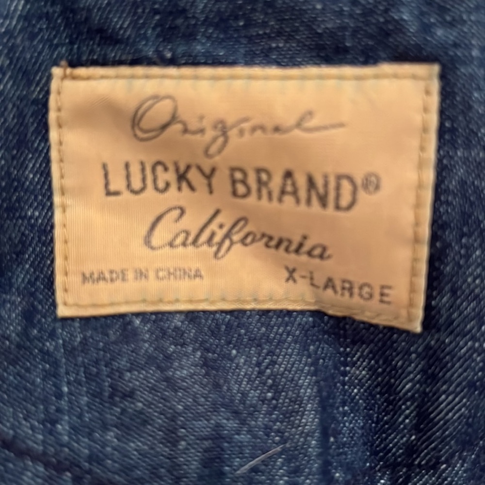 Original Lucky Brand California X-Large Henley Jersey Cotton